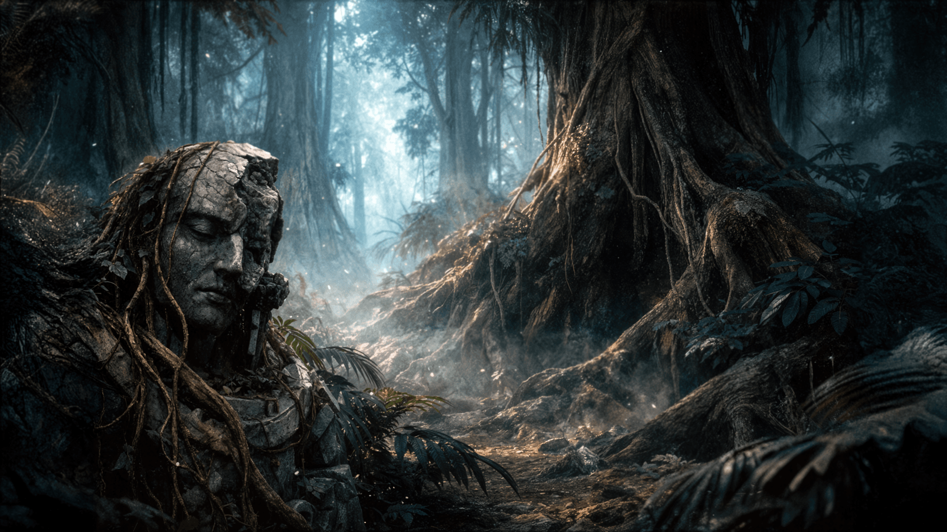 The corrupted forest where the Sporesworn cult operates