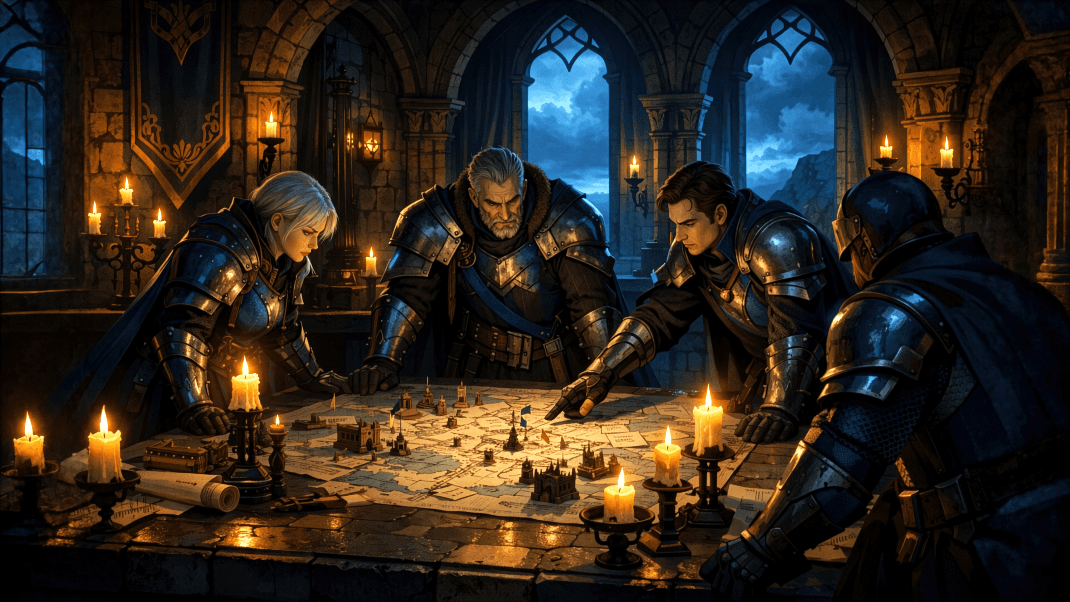 A gathering of Fort Valiance's leaders