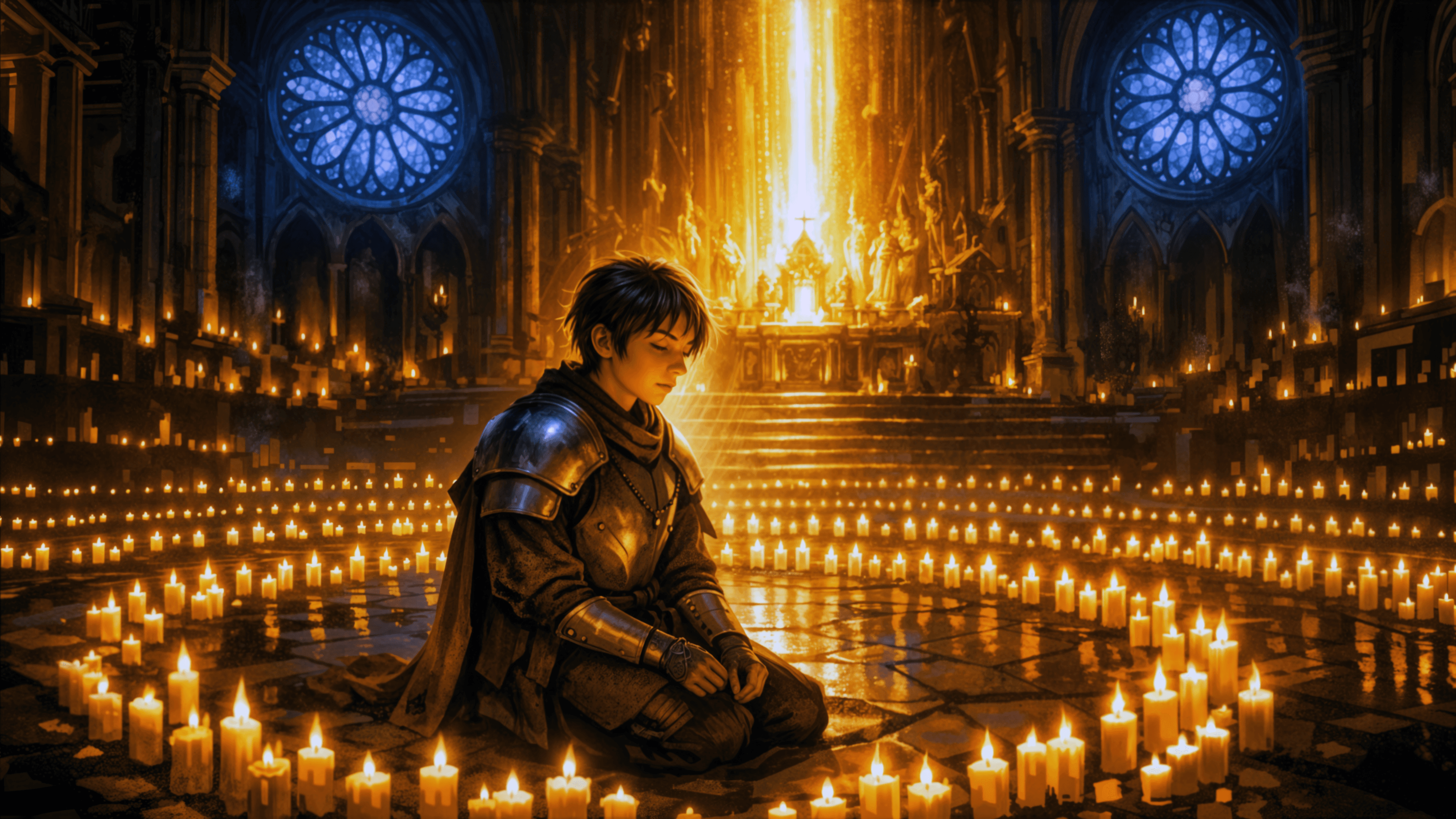 A pilgrim searching for divine revelation